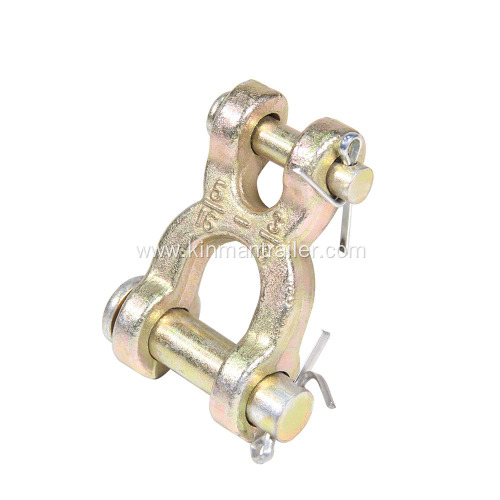 zinc plated steel chain connector double clevis link